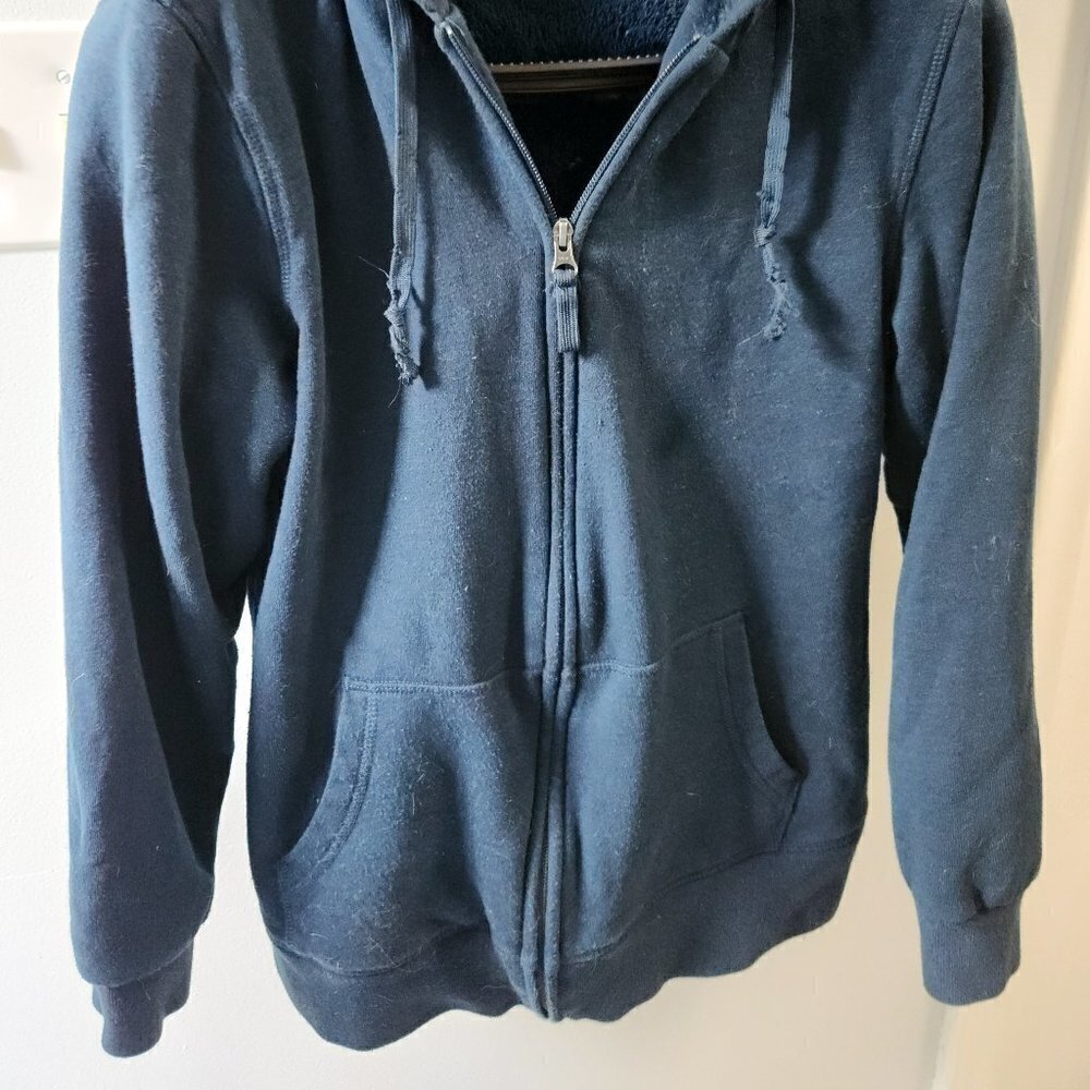463. BC Clothing Teal Fleece-Lined Hoodie |L - Picture 2 of 7